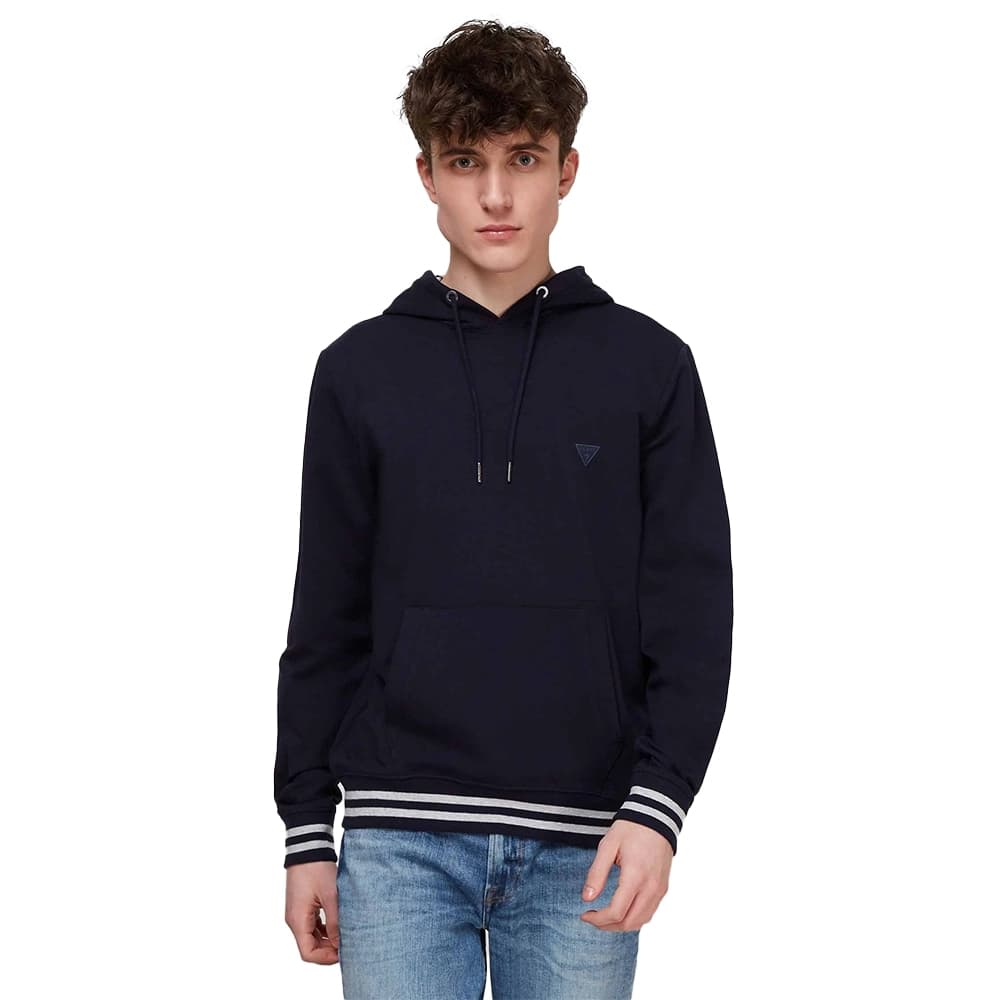 Sweat Guess Classic logo triangle Homme Bleu