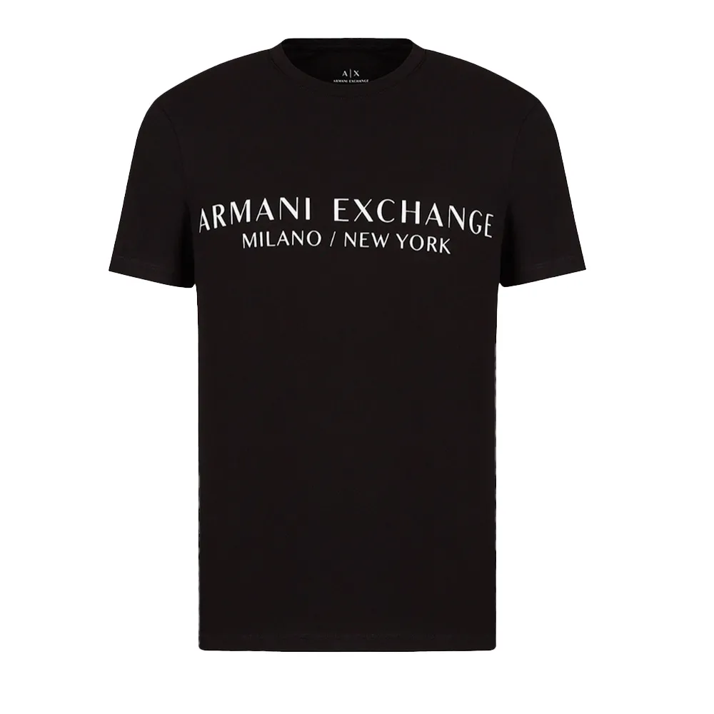 T shirt Armani Exchange NYC Milano Homme Noir