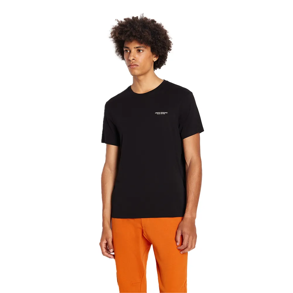T shirt Armani Exchange Mini Logo Homme Noir