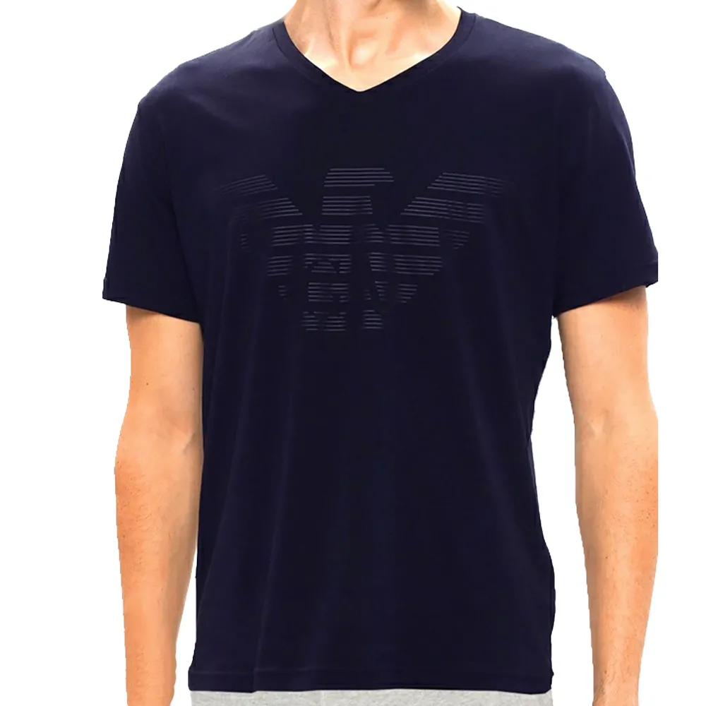 T shirt Emporio Armani GA eagle Homme Bleu