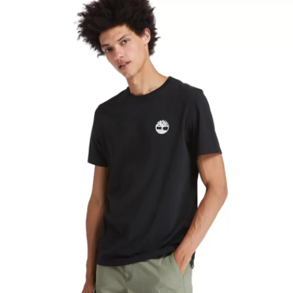 T shirt Timberland Tfo yc ss tree gr t Homme Noir