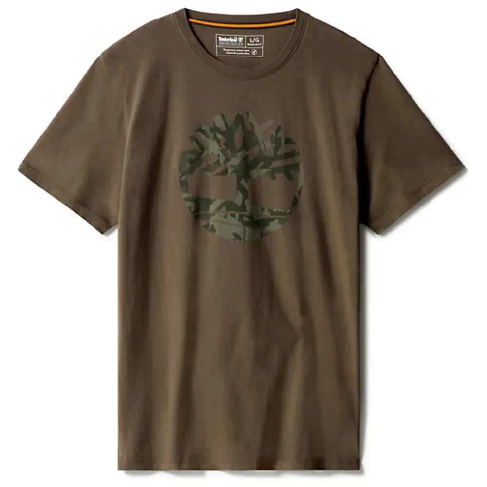T shirt Timberland Logo arbre camouflage Homme Camouflage